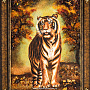 Картина янтарная "Тигр" 60х40 см, фотография 3. Интернет-магазин ЛАВКА ПОДАРКОВ