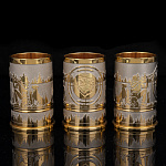 Набор-рюмок-гильз 40 мл "Медведь". Златоуст