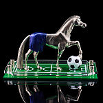 Металлическая статуэтка "Лошадь футболист"