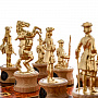 Шахматы деревянные "Полтава" с фигурами из цинкового сплава с чернением, фотография 3. Интернет-магазин ЛАВКА ПОДАРКОВ
