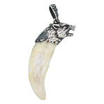202918 АМУЛЕТ Клык волка, длина 4,5 см