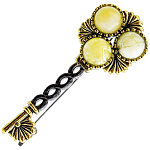 0049932/2126.4 Брошь Ключ в Нарнию (белый)