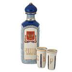 0032062/РЛЗ Фарфор штоф с рюмками НАБОР   в П/У "ЗИМНИЙ"