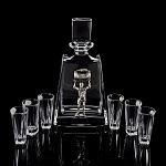 0044001 Златоуст Подстаканник+стакан+ложка в ПУ 