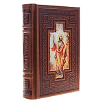 0050904 Книга "Молитвослов"с финифтью арт.М5БФ_У (в коробке) кожа,