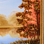 Картина янтарная "Озеро" 28х48 см, фотография 4. Интернет-магазин ЛАВКА ПОДАРКОВ