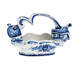 Конфетница "Мороз". Гжель