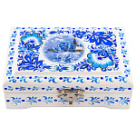 0061544/12*8см Хохлома Шкатулка "ЗИМА/ЧАСОВНЯ"  Р 25