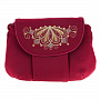 Сумка "Веер". Бордовая с золотой вышивкой, фотография 2. Интернет-магазин ЛАВКА ПОДАРКОВ