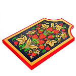 0039710 Хохлома Доска разделочная "Гурман" 280х180х17. (Высшая категория) 70502801801