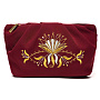 Косметичка "Аида". Бордовая с вышивкой, фотография 2. Интернет-магазин ЛАВКА ПОДАРКОВ