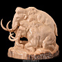 Скульптура из бивня мамонта "Пара мамонтов", фотография 1. Интернет-магазин ЛАВКА ПОДАРКОВ