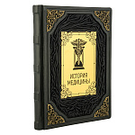 0061520  Книга "История медицины" кож. переплет ручной работы