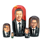 Матрешка "Вожди-политики. Си Цзиньпин" 5 мест