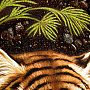 Картина янтарная "Тигрица с детенышем" 115х40см, фотография 3. Интернет-магазин ЛАВКА ПОДАРКОВ