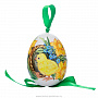 Фарфоровое пасхальное яйцо подвесное, фотография 2. Интернет-магазин ЛАВКА ПОДАРКОВ