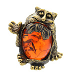 0045774/125 Сувенир Кот с бантом Сувенир (коньячный)