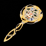 Зеркало с позолотой и эмалью. Златоуст