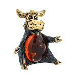 0071713/2710 Бык обнимашки Сувенир (коньячный)