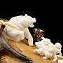 Скульптура "Охота на медведя" (цевка мамонта), фотография 4. Интернет-магазин ЛАВКА ПОДАРКОВ