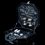 0029920-№ 1 НАБОР ДЛЯ ПИКНИКА "Подарочный" с серебром