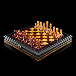 0055724 Шахматный ларец "ЕВРОПА" малая  с фигурами  АВШ011 СУПЕР-ЦЕНА