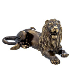 0065232 Бронза Скульптура "ЛЕВ" (латунь лакированная)  ок.14*7см