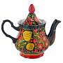 Самовар электрический 1,5 л с сервизом "Яблоко". Хохлома, фотография 9. Интернет-магазин ЛАВКА ПОДАРКОВ