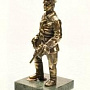 10583 Бронза Скульптура "Чекист" малая, фотография 4. Интернет-магазин ЛАВКА ПОДАРКОВ