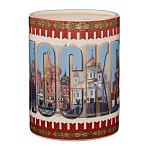 0029542 Гжель БОКАЛ-Кружка "НАШ ГОРОД" в/з