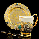 /ФПП Златоуст Набор кофейный большой Малахит