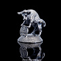 Статуэтка "Бык с монетой" (серебро 875*), фотография 1. Интернет-магазин ЛАВКА ПОДАРКОВ