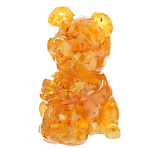 0052195 Янтарь СКУЛЬПТУРА ПОРОСЕНОК (смола/заливка)