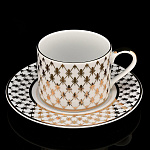 0044742/81.25620.00.1 ЛФЗ ЧАШКА+БЛЮДЦЕ300мл Соло"Сетка Джаз"16см ТН1