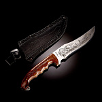 0062248 Оружие сувенирное Нож "Геба"рук-дерево/инкрустация, ножны кожа 