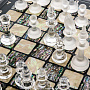 Шахматный ларец с перламутром и фигурами из хрусталя (черн), фотография 10. Интернет-магазин ЛАВКА ПОДАРКОВ