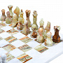 Шахматы с доской и фигурами из камня. Оникс, фотография 2. Интернет-магазин ЛАВКА ПОДАРКОВ