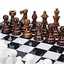 Шахматы из натурального камня 32х32 см, фотография 2. Интернет-магазин ЛАВКА ПОДАРКОВ