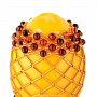 Пасхальное яйцо из янтаря с бисером "Геометрия", фотография 3. Интернет-магазин ЛАВКА ПОДАРКОВ
