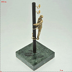 0019525 Бронза Статуэтка "Электрик" на камне 20см  (94227)
