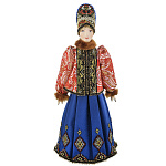 0029282 Кукла "Женский зимний костюм. Н.19в-н.20в. Костромская губ. Россия" (0095)