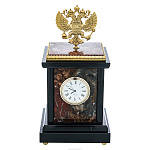Часы из натурального камня "Герб". Златоуст