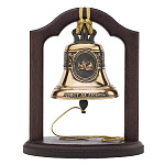 Колокольчик бронзовый на подставке "Совет да любовь"