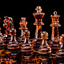 Шахматы в ларце с янтарными фигурами "Амбассадор", фотография 3. Интернет-магазин ЛАВКА ПОДАРКОВ