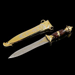 0033451 Златоуст Оружие сувенирное КИНЖАЛ "ГЛАДИАТОР" (дамаск, орех)