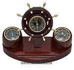 /Н-32 МЕТЕОСТАНЦИЯ настольная 21*32см Н-32 Р Нат.дерево