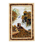 0073695-19*28см ПАННО настенное ПЕЙЗАЖ янтарная крошка (15*24см)