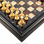 Шахматный ларец с инкрустацией и фигурами из янтаря, фотография 4. Интернет-магазин ЛАВКА ПОДАРКОВ