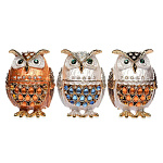 0035097/В13-15-16 Традиции ФАБЕРЖЕ Сувенир-ШКАТУЛКА"ФИЛИН" 