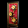 Картина янтарная "Лилии с цветами" 82х47 см, фотография 2. Интернет-магазин ЛАВКА ПОДАРКОВ